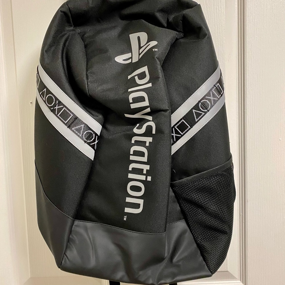 Sony PlayStation Black Backpack with Grey Accents